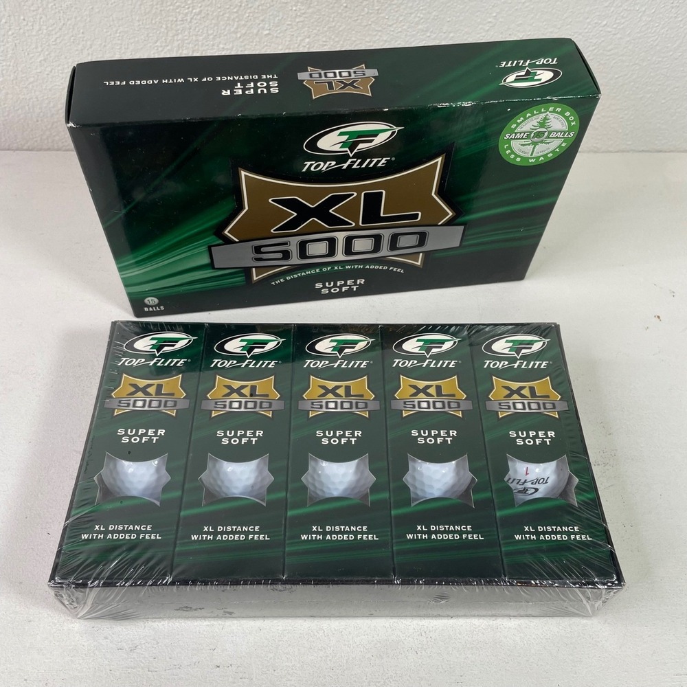Top-Flite XL 5000 Super Soft Golf Balls 15 Pack White NEW